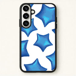 Blue Star Balloons Pattern Phone Case for Galaxy S26