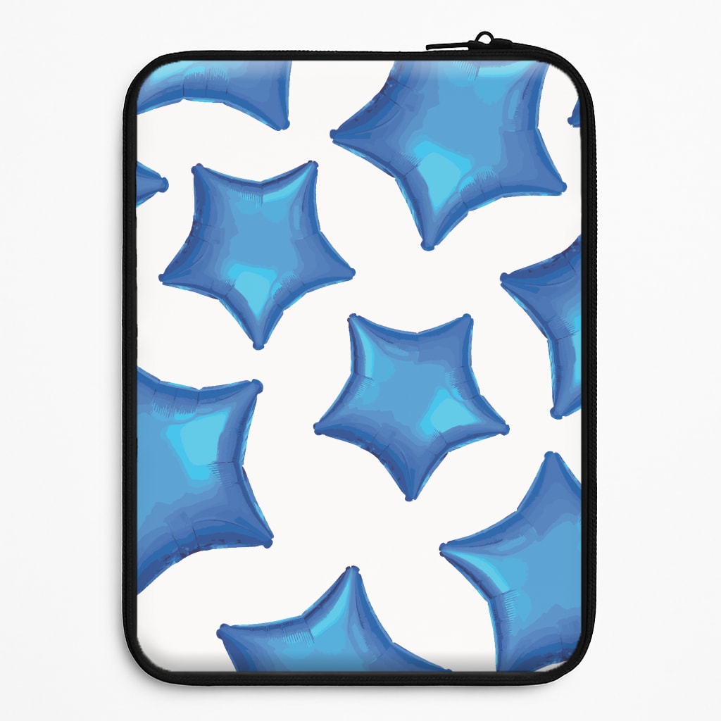 Blue Star Balloons Pattern Universal Laptop Sleeve