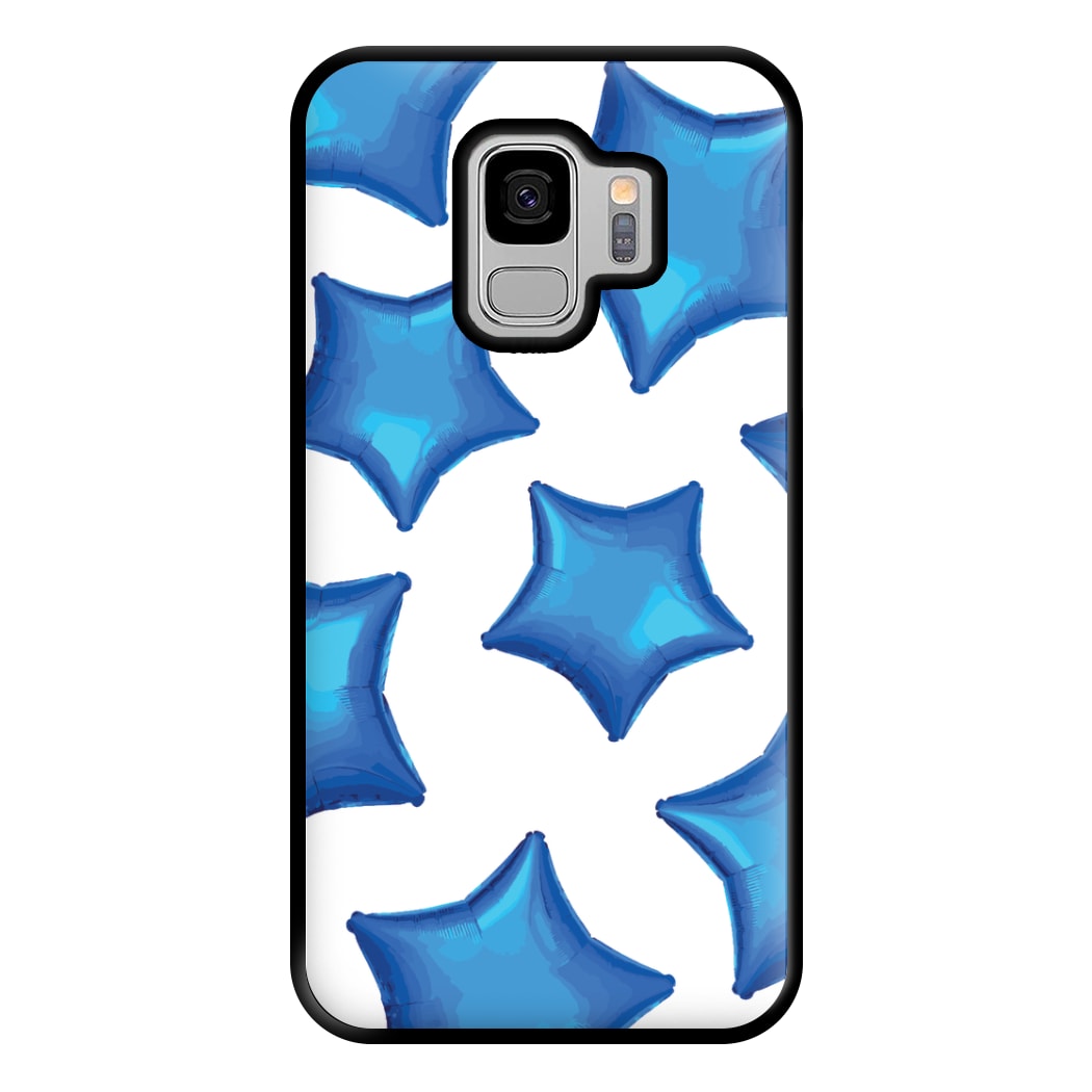 Blue Star Balloons Pattern Phone Case for Galaxy S9 Plus
