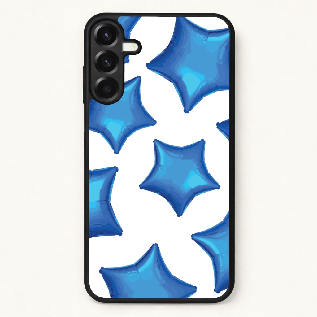 Blue Star Balloons Pattern Phone Case for Galaxy A37
