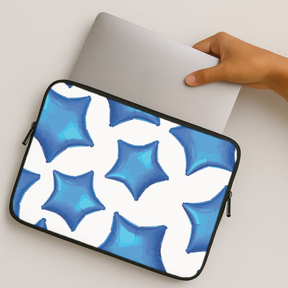 Blue Star Balloons Pattern MacBook Case