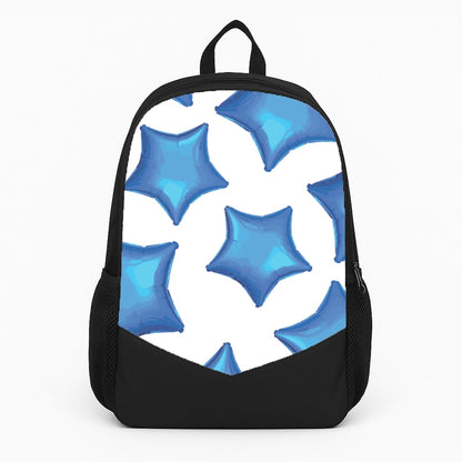 Blue Star Balloons Pattern Large Backpack