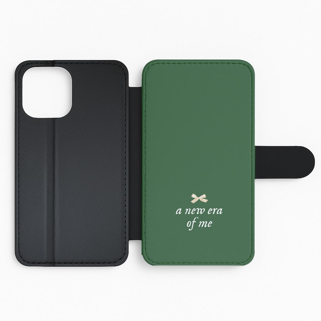 Coquette A New Era Of Me Green Flip Phone Case