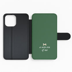 Coquette A New Era Of Me Green Flip Phone Case