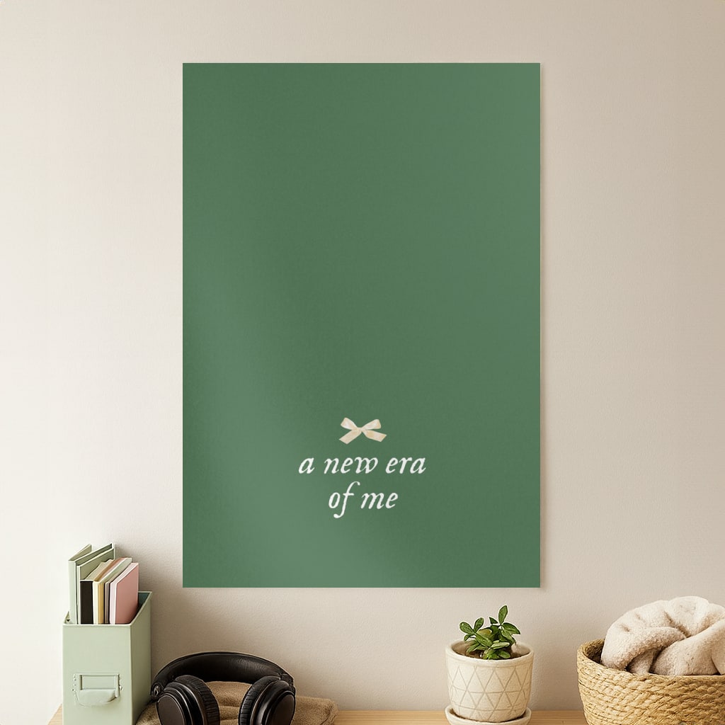 Coquette A New Era Of Me Green Poster