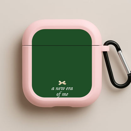 Coquette A New Era Of Me Green Pink AirPods Case