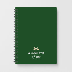 Coquette A New Era Of Me Green Notebook