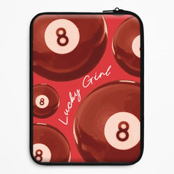 8-Ball Lucky Girl Pattern Universal Laptop Sleeve