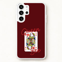 Queen Bee Playing Card Phone Case for Galaxy S26 Ultra