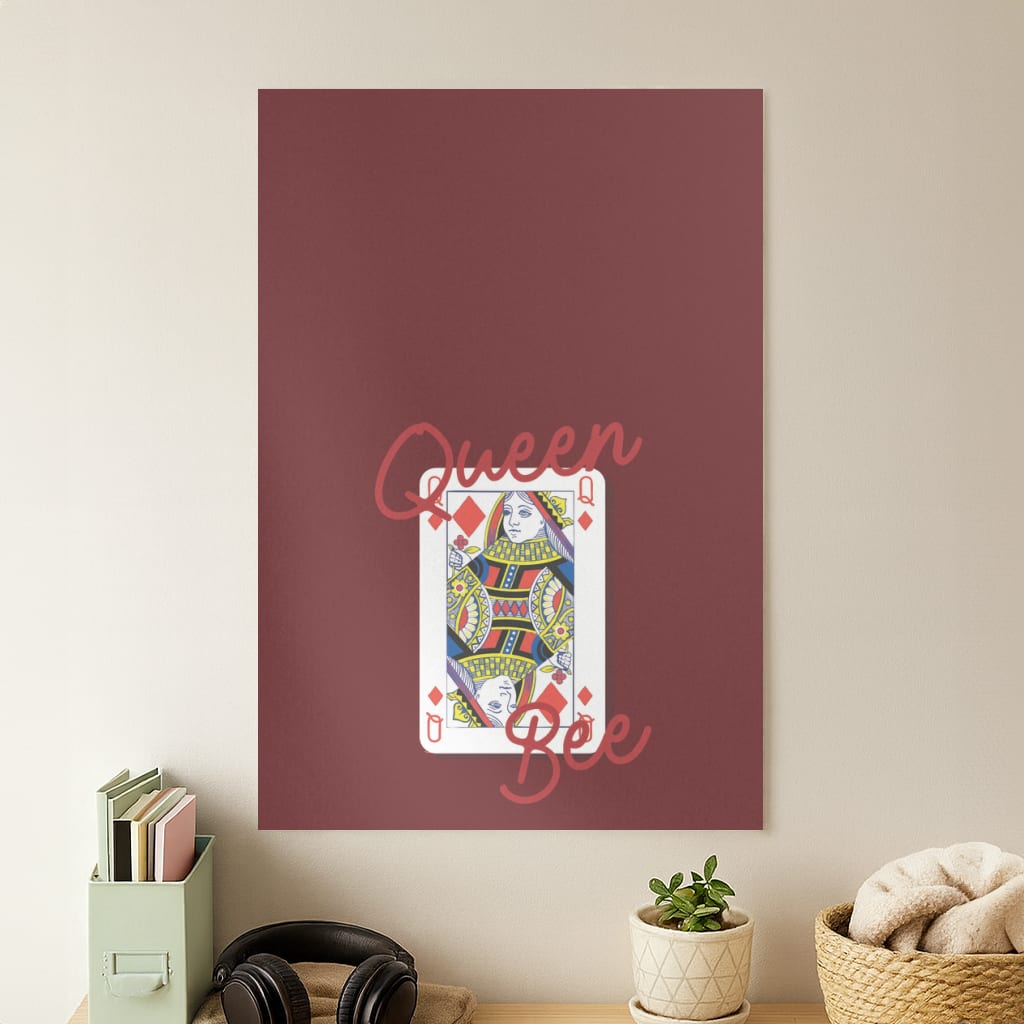 Queen Bee Playing Card Poster