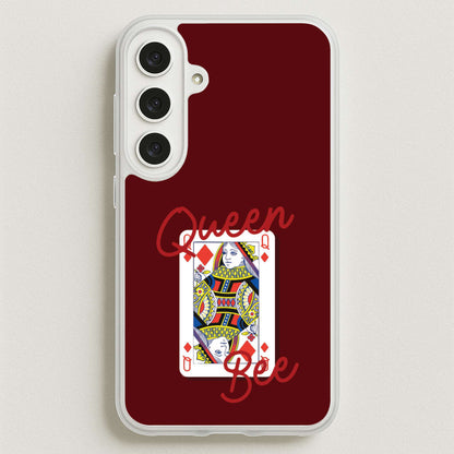 Queen Bee Playing Card Phone Case for Galaxy S25FE