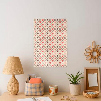 Zig-Zag Card Suits Pattern Art Print