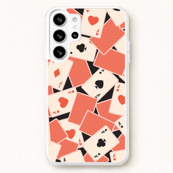 Playing Cards Collage Pattern Phone Case for Galaxy S26 Ultra
