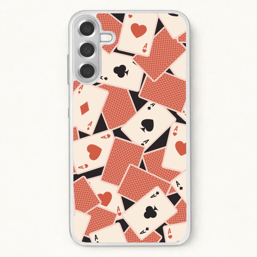 Playing Cards Collage Pattern Phone Case for Galaxy A17
