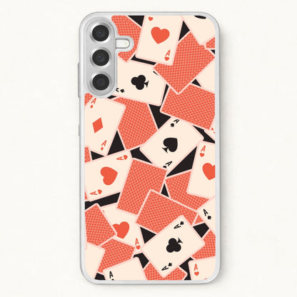 Playing Cards Collage Pattern Phone Case for Galaxy A17