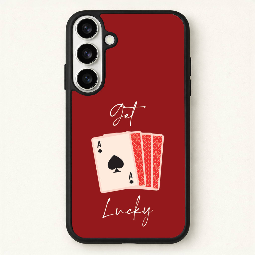 Get Lucky Set Of Cards Phone Case for Galaxy S26 Plus