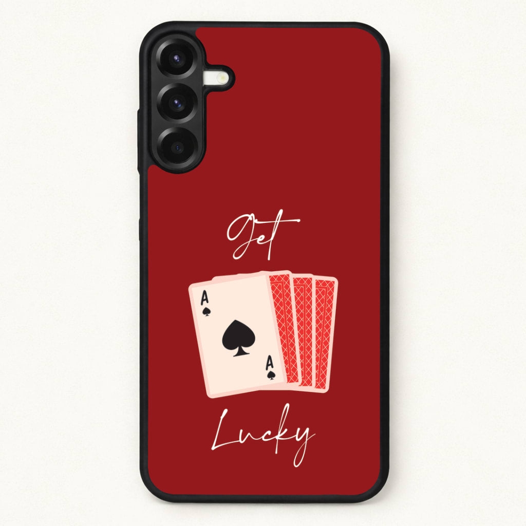 Get Lucky Set Of Cards Phone Case for Galaxy A57