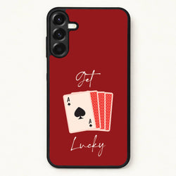 Get Lucky Set Of Cards Phone Case for Galaxy A57