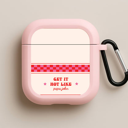 Get It Hot Like Papa John - Chappell Pink AirPods Case