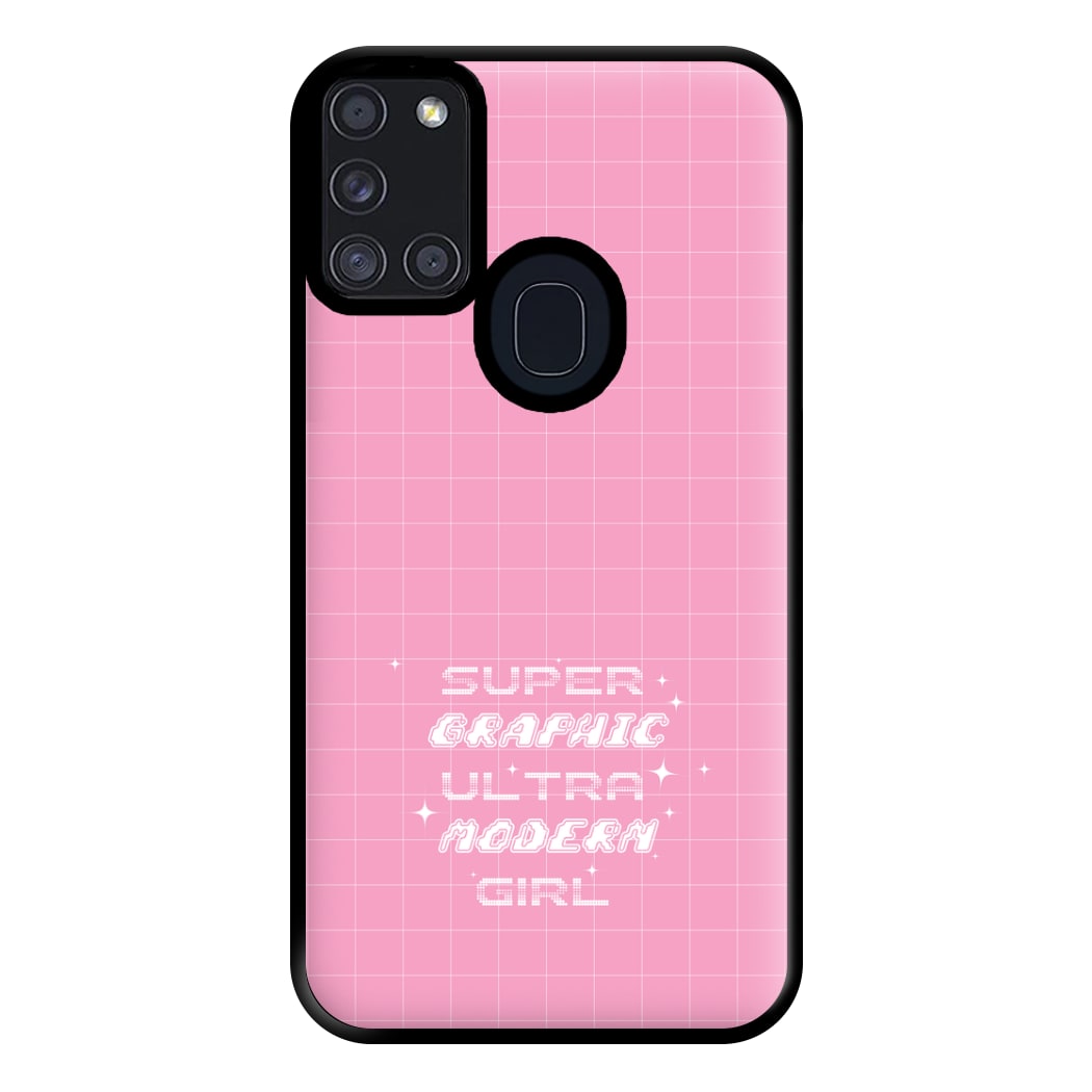 Super Graphic Ultra Modern Girl - Chappell Phone Case for Galaxy A21s