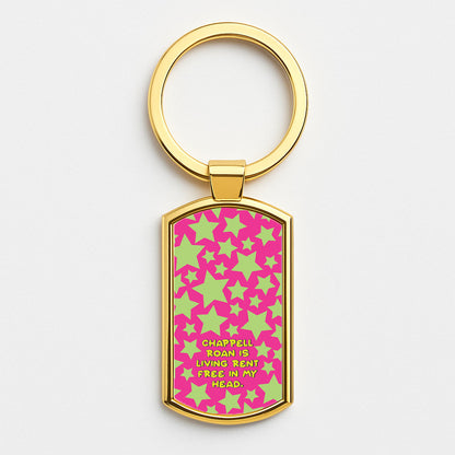 Chappell Rent Free In My Head Gold Keyring