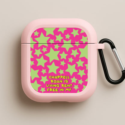 Chappell Rent Free In My Head Pink AirPods Case