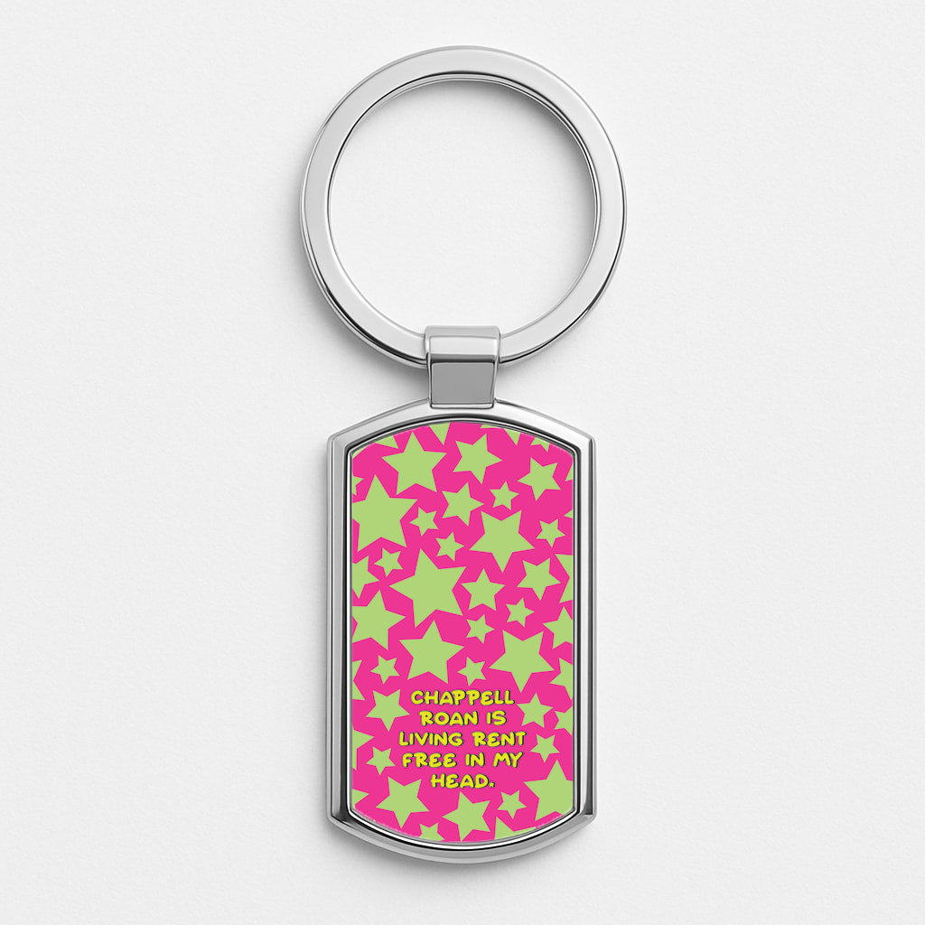 Chappell Rent Free In My Head Luxury Keyring