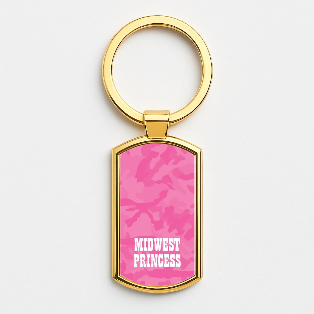Midwest Princess Camo Gold Keyring