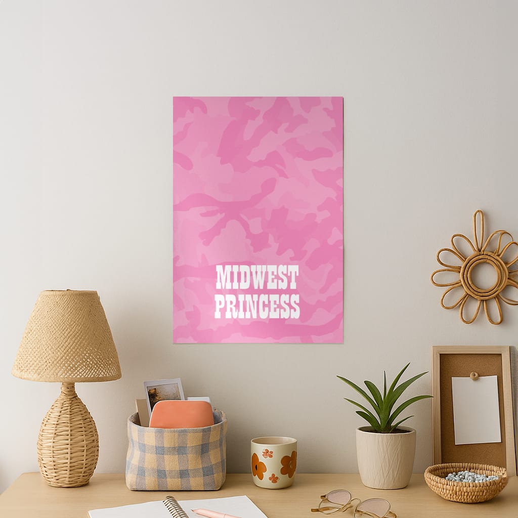 Midwest Princess Camo Art Print
