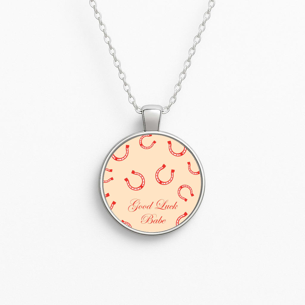 Good Luck Babe Horseshoe Circle Necklace