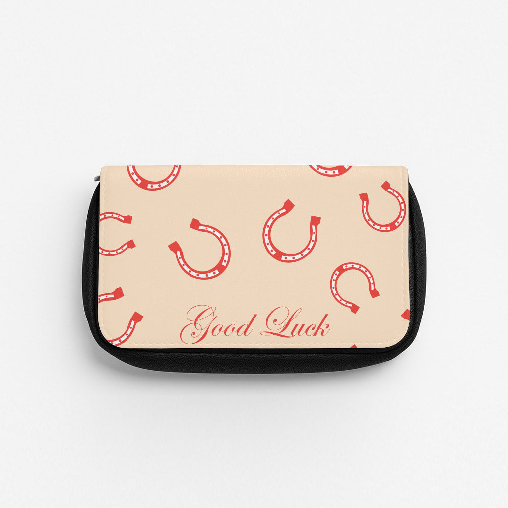 Good Luck Babe Horseshoe Pencil Case