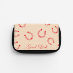 Good Luck Babe Horseshoe Pencil Case