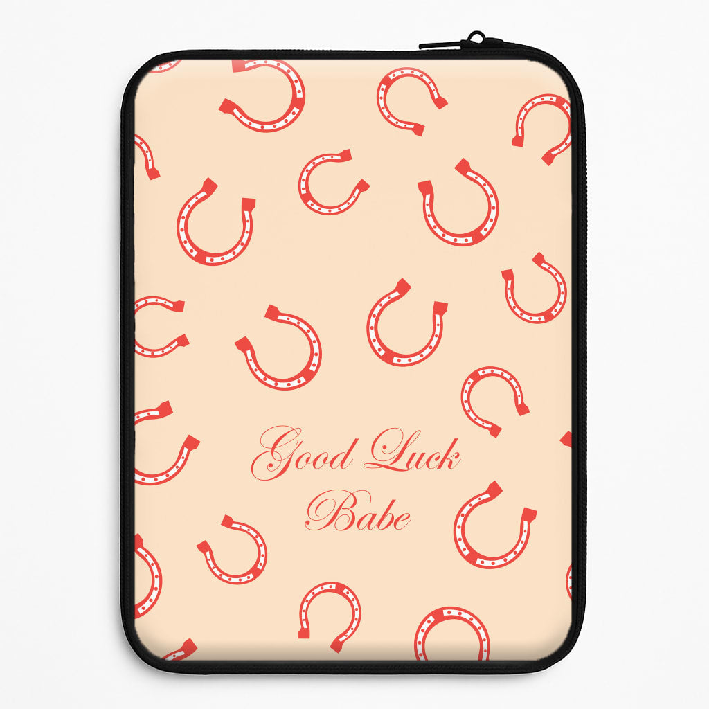 Good Luck Babe Horseshoe Laptop Sleeve