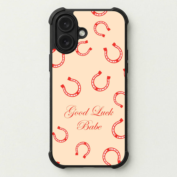 Good Luck Babe Horseshoe Phone Case — Bumper case