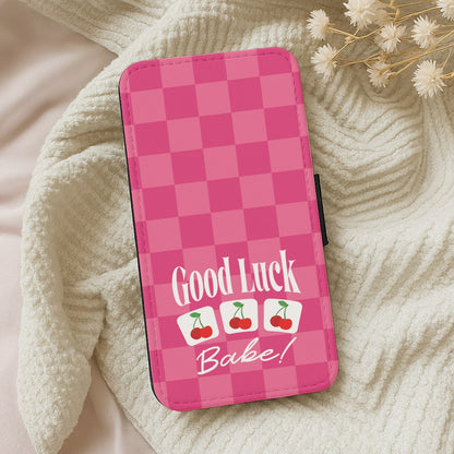 Good Luck Babe Cherries Wallet Phone Case