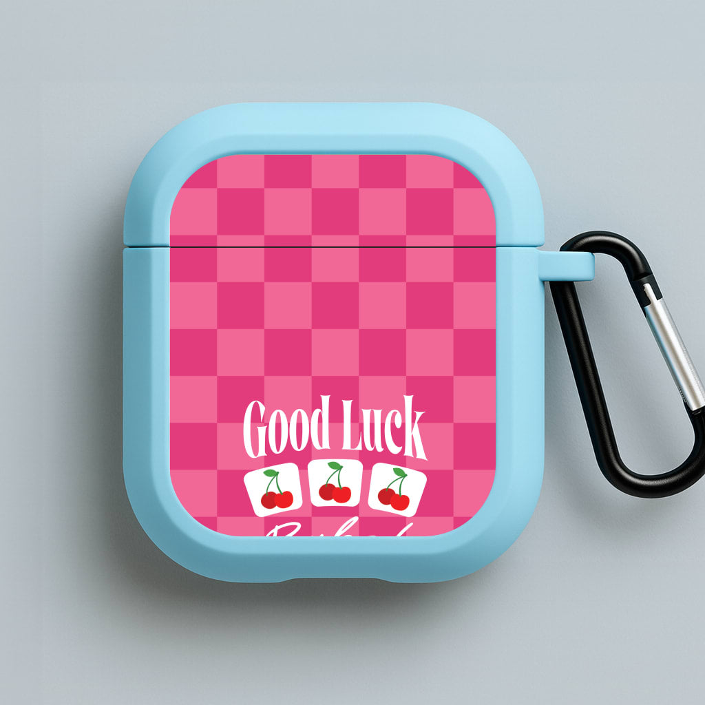 Good Luck Babe Cherries Blue AirPods Case