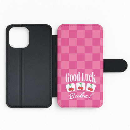 Good Luck Babe Cherries Flip Phone Case