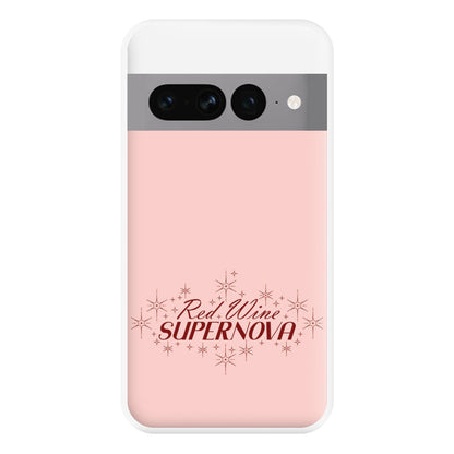Red Wine Supernova Phone Case for Google Pixel 7 Pro