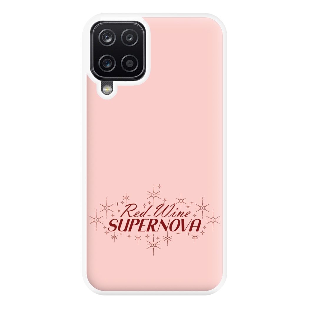 Red Wine Supernova Phone Case for Galaxy A12