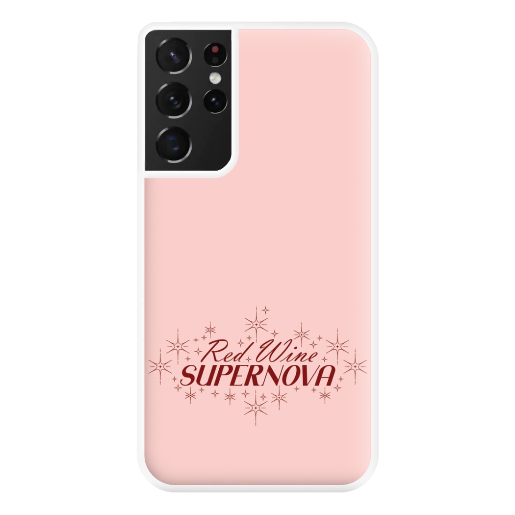 Red Wine Supernova Phone Case for Galaxy S21 Ultra