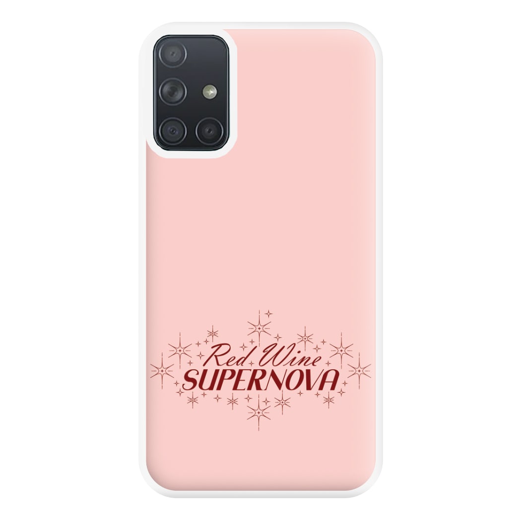 Red Wine Supernova Phone Case for Galaxy A71