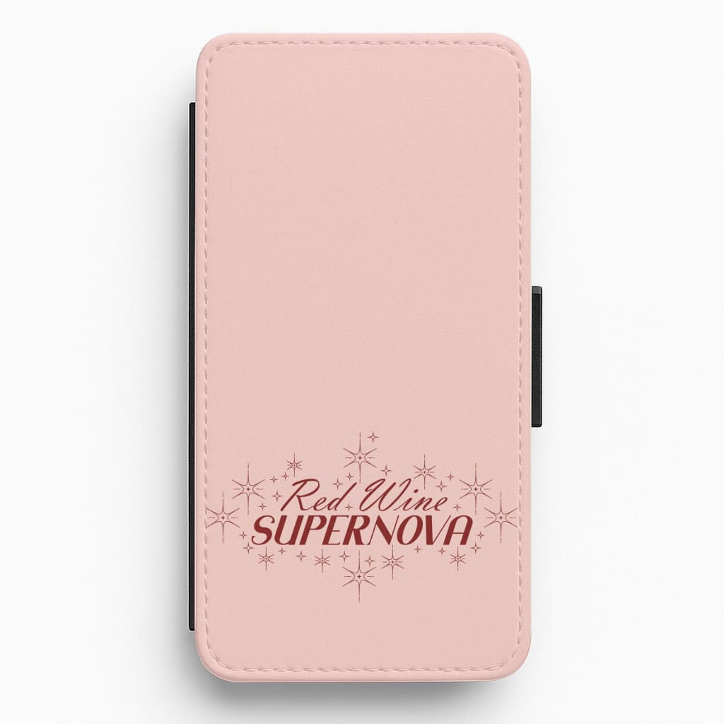 Red Wine Supernova Flip / Wallet Phone Case