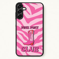 Zebra Print Pink Pony Club Phone Case for Galaxy A17