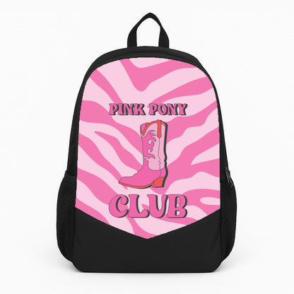 Zebra Print Pink Pony Club Backpack
