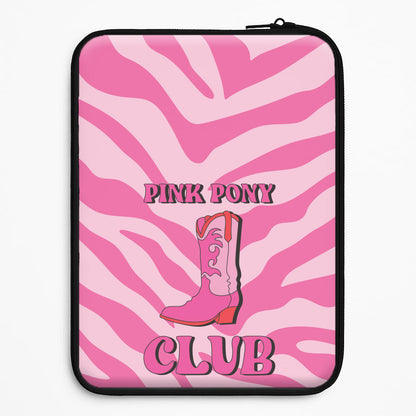 Zebra Print Pink Pony Club Universal Laptop Sleeve
