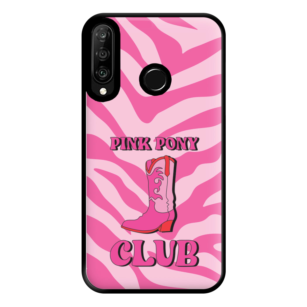 Zebra Print Pink Pony Club Phone Case for Huawei P30 Lite