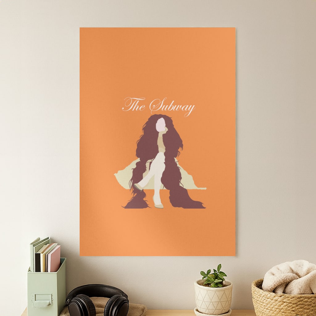 Subway Orange Poster