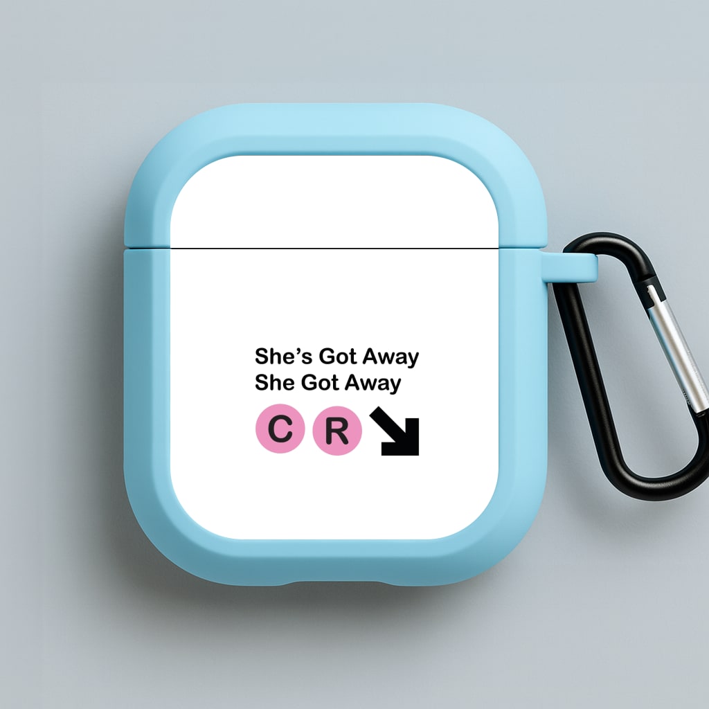 She Got Away Blue AirPods Case