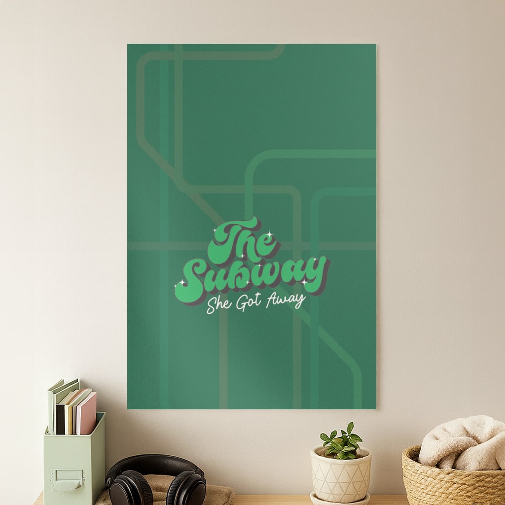 Subway Green Poster
