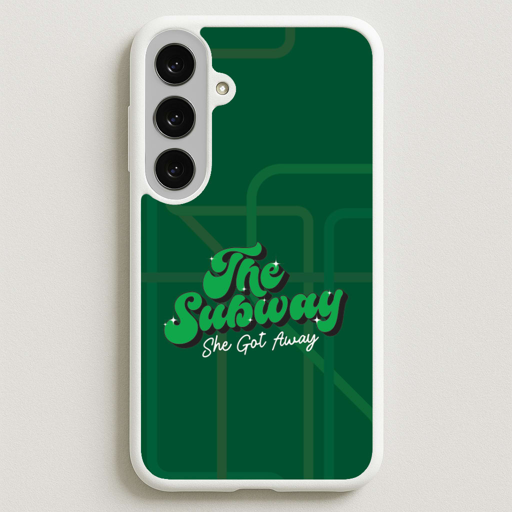 Subway Green Phone Case for Galaxy S25FE